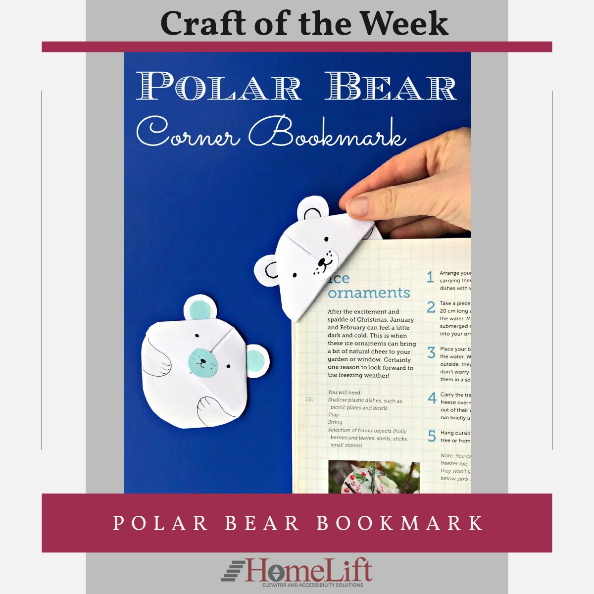 HomeLift Craft of the Week - Winter Wispy Wreath