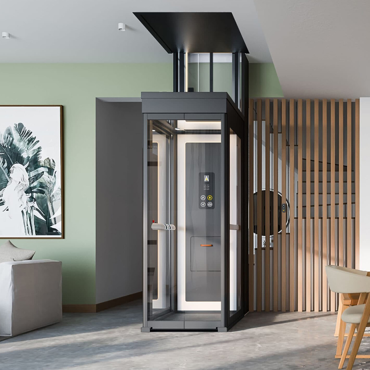 Shaftless Home Elevator | HomeLift Mobility Solutions