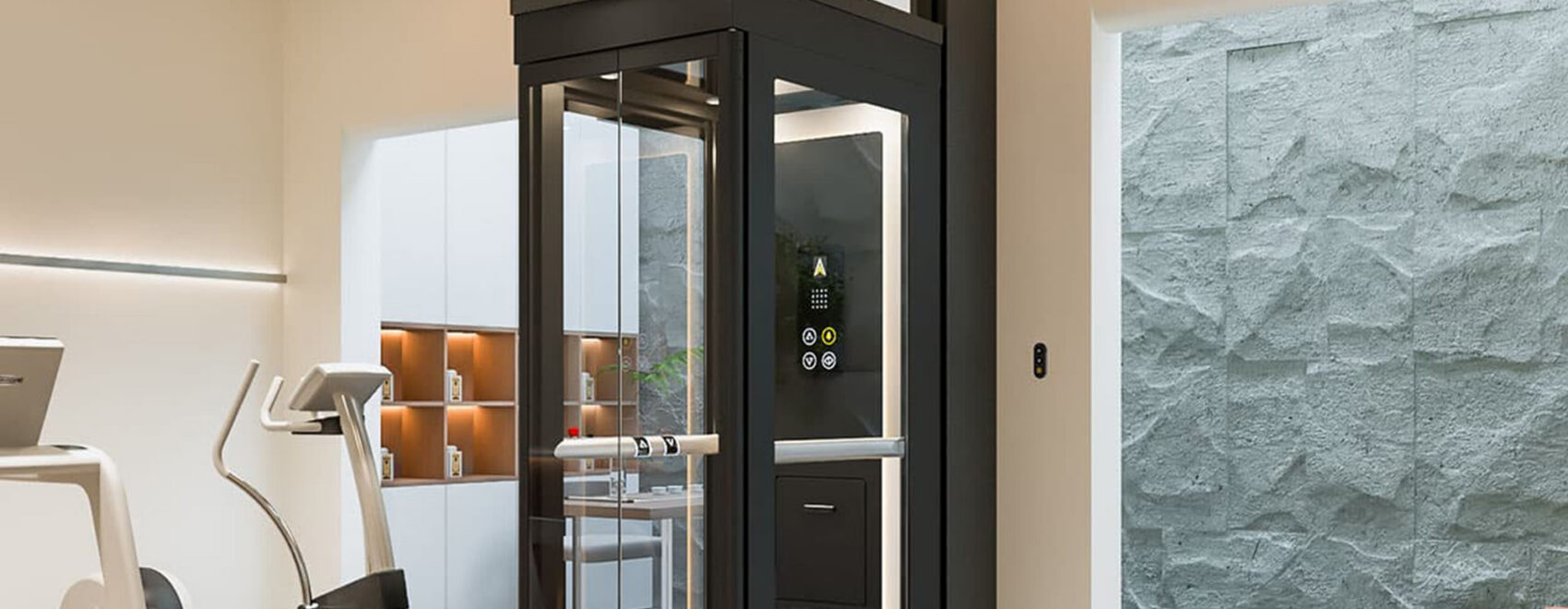 Antera Luxury Home Elevator in black