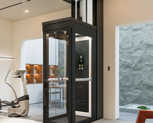 Antera Luxury Home Elevator In Black