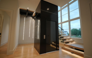Cibes Air With Black Steel Panels In Staircase 2327