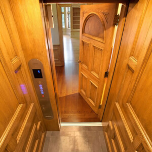 Cambridge Wood Paneled Residential Home Elevator from HomeLift
