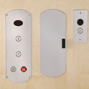 Polished Stainless Steel Custom Elevator Fixtures from Homelift