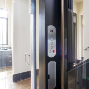 Brushed Stainless Steel Elevator Fixture by HomeLift Mobility Solutions
